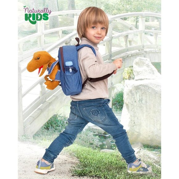 🆕 Girls Blue Stuffed Animal Toy Small Kids Dinosaur Toddler Gifts Backpack - Picture 6 of 9